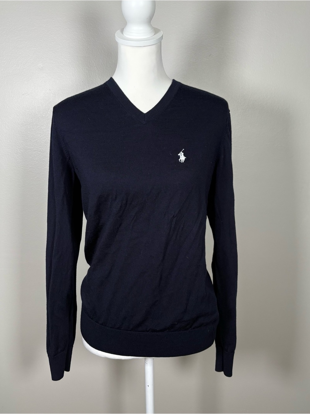 Polo by Ralph Lauren Navy V-Neck Sweater